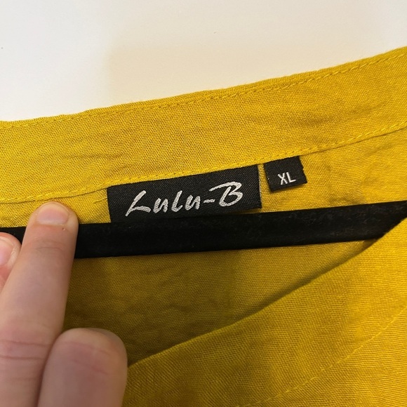 Lulu-B Yellow Pocket Tunic Top XL - Picture 5 of 7